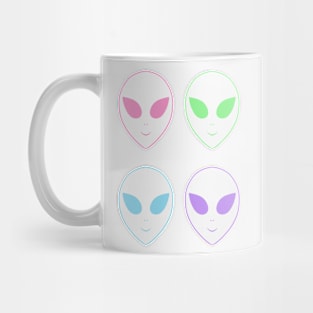 Happy Pastel Aliens Mug